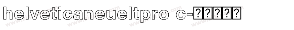 helveticaneueltpro c字体转换